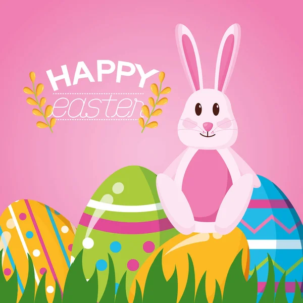 Feliz celebración de Pascua — Vector de stock