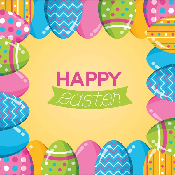 Happy easter celebration — Stock Vector