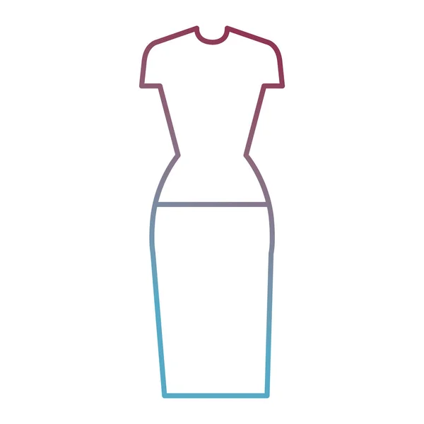 Ropa femenina icono de moda — Vector de stock