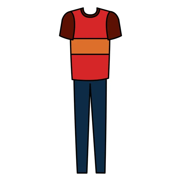 Ropa masculina icono de moda — Vector de stock