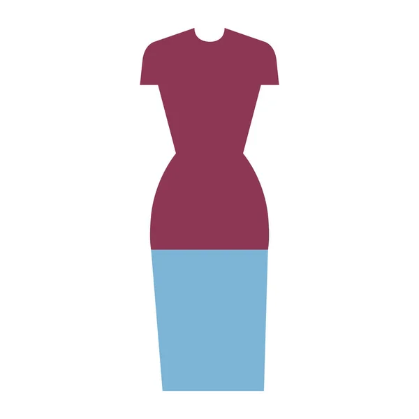 Roupas femininas ícone de moda — Vetor de Stock