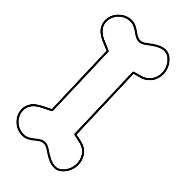 evde beslenen hayvan kemik izole simgesi