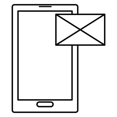 Zarf posta ile Smartphone aygıtı