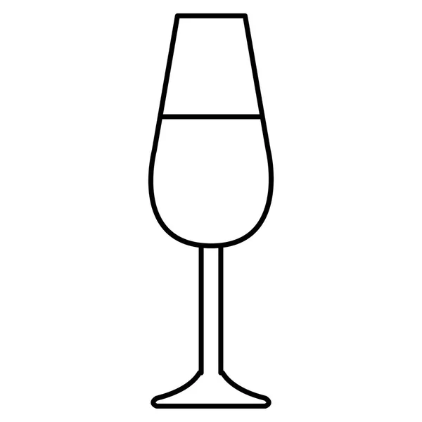 Wine cup glass icon — Stock Vector