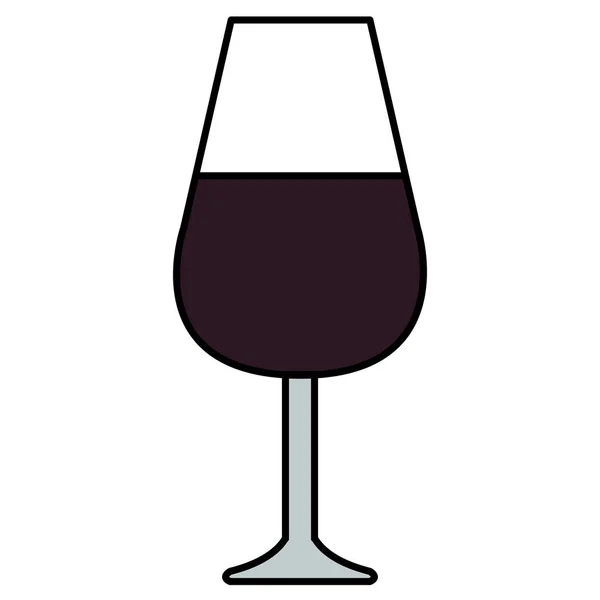 Tasse de vin icône en verre — Image vectorielle