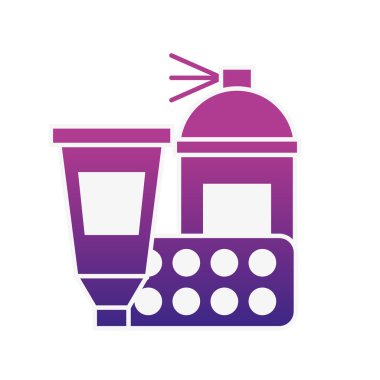 grafik tasarım sprey renk araç tüp ve palet