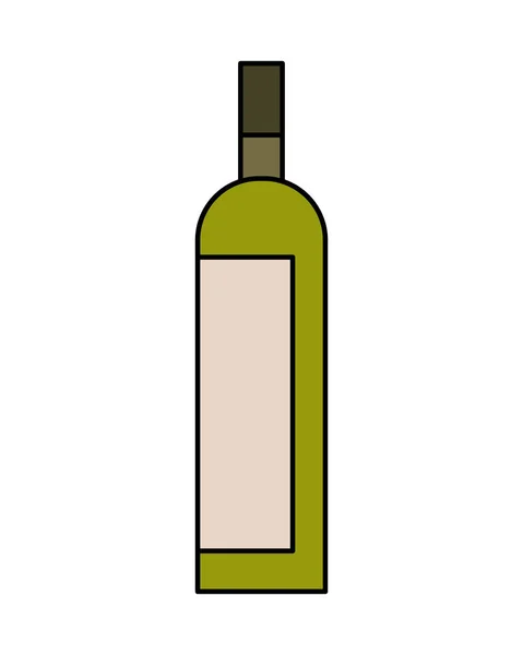 Fles drank drank alcohol geïsoleerd — Stockvector