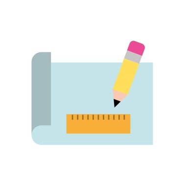 grafik tasarım cetvel kalem kağıt ekipman