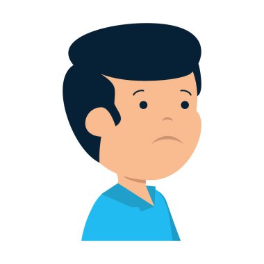 Genç üzgün adam karakter