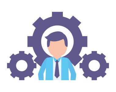 Adam ayakta duruyor.