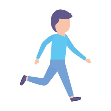 Adam ayakta duruyor.