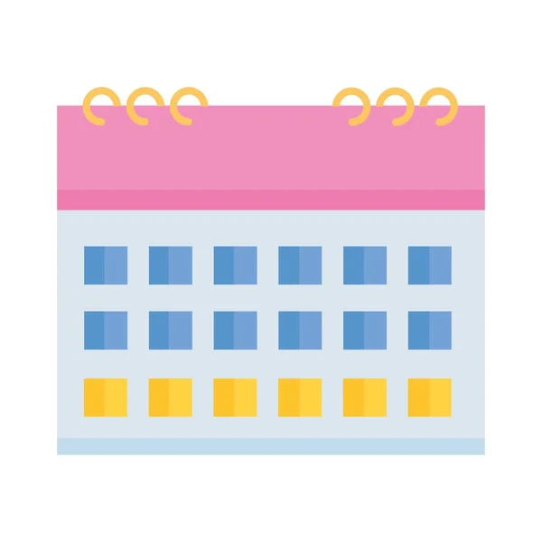 Календар нагадування план — стоковий вектор