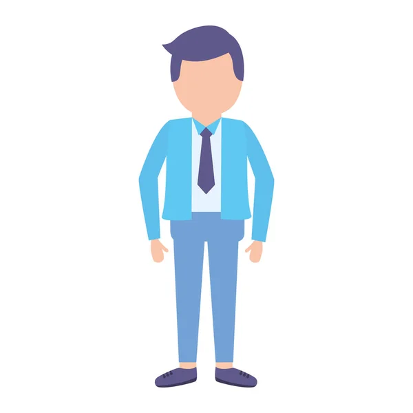 Homme d'affaires avec cravate — Image vectorielle