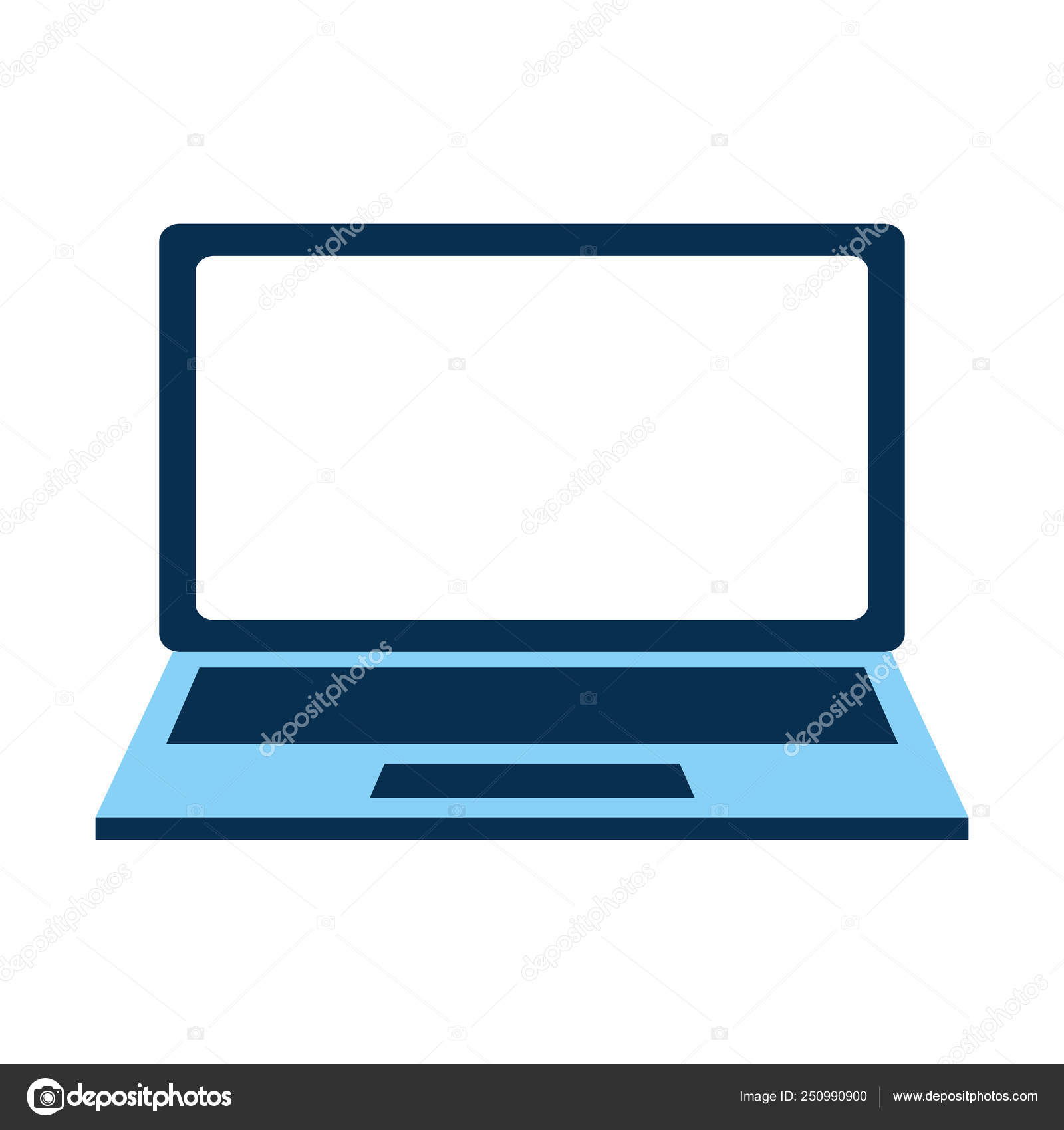 Ordenador portátil icono del dispositivo Vector de stock #250990900 de  ©yupiramos, image size:1600x1700