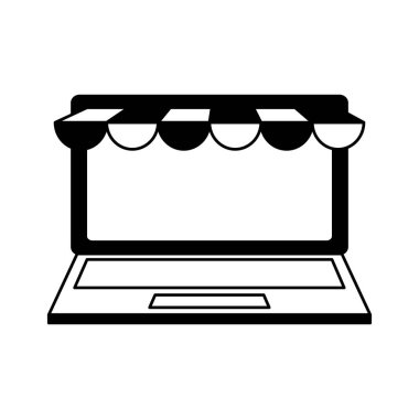 dizüstü bilgisayar ile e-ticaret çadır