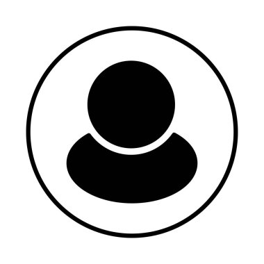 Kullanıcı siluet izole simgesi