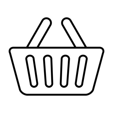 alışveriş sepeti izole simgesi