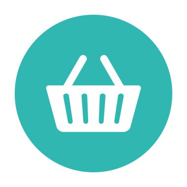 alışveriş sepeti izole simgesi