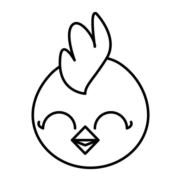 Όμορφη κότα Πάσχα κεφάλι χαρακτήρα — Διανυσματικό Αρχείο