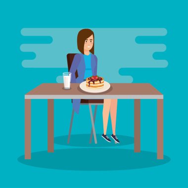 sütlü krep yemek zarif kadın