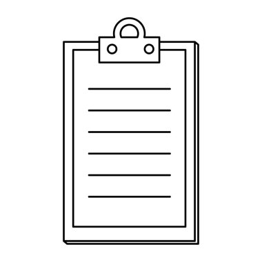 Denetim listesi panosu izole simgesi