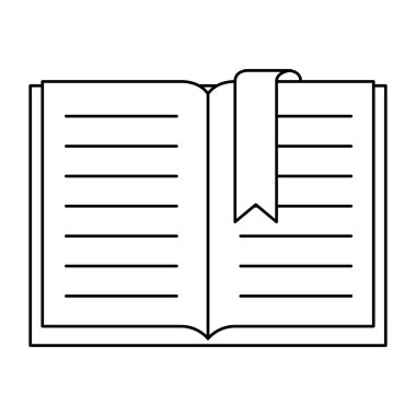 metin kitap izole simgesi