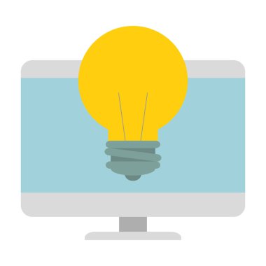 bilgisayar masaüstü ampul ile