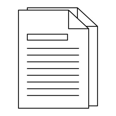 kağıt belgeleri izole simgesi