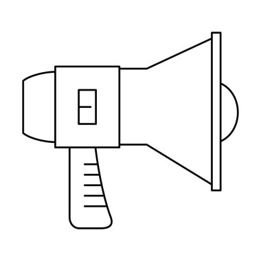 izole megafon ses simgesini