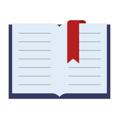 metin kitap izole simgesi