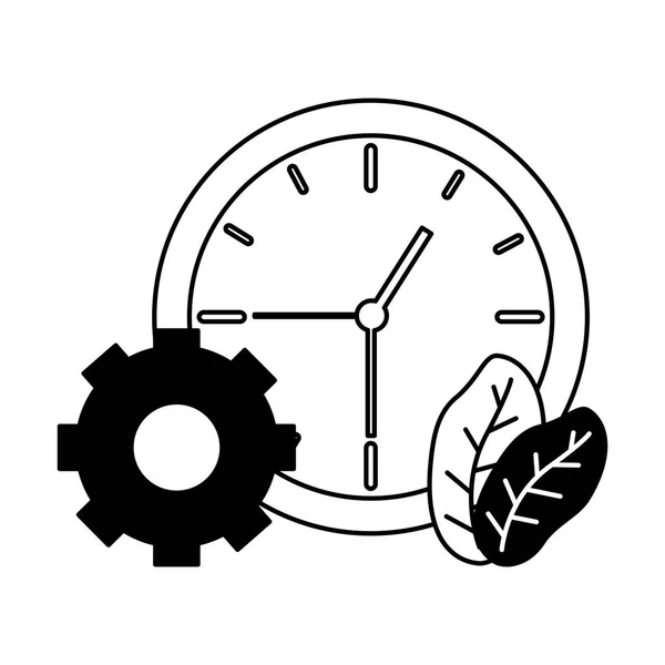 Hombres de negocios reloj tiempo — Archivo Imágenes Vectoriales