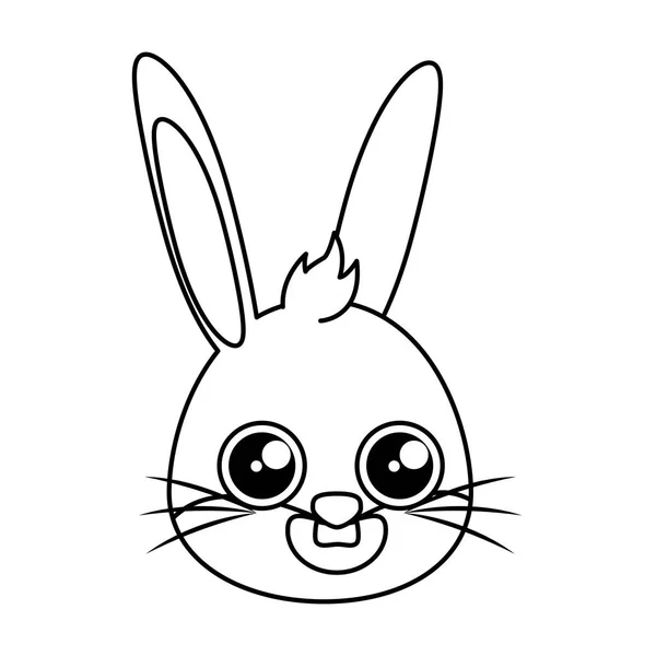 Güzel tavşan Paskalya baş karakter — Stok Vektör