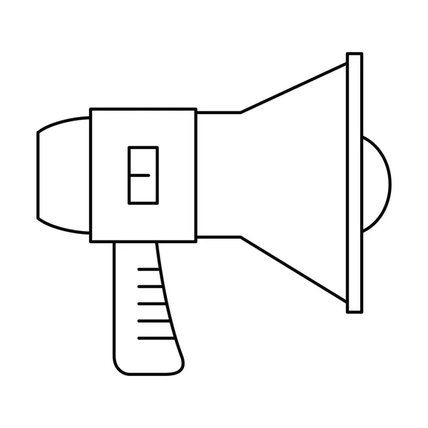 Мегафон звуковой изолированный значок — стоковый вектор