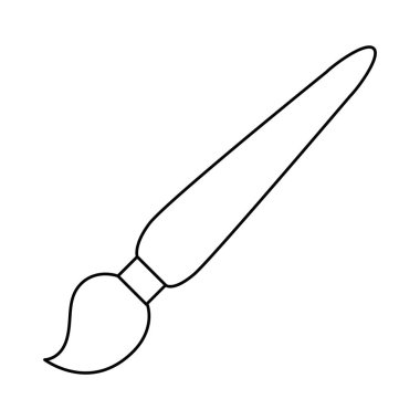 boya fırça izole simgesi