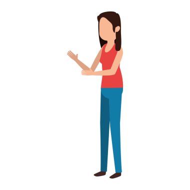 güzel ve genç kadın karakter