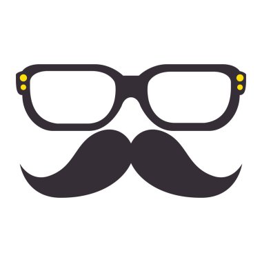 Bıyık ve gözlük hippi tarzı