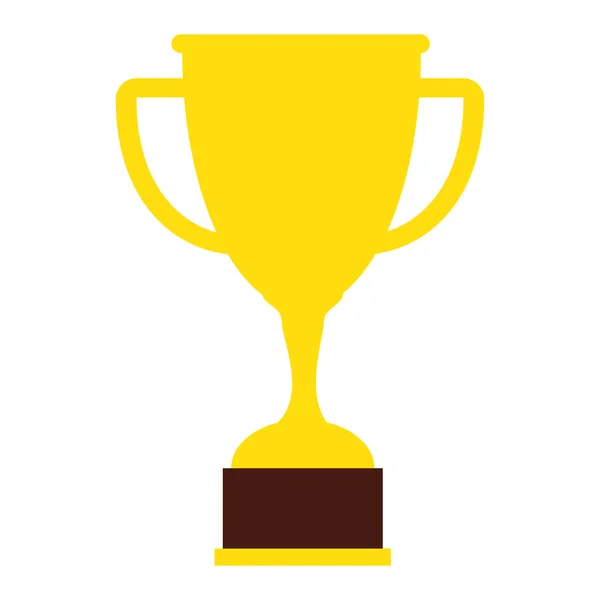 Trophy cup isolated icon — Stock Vector