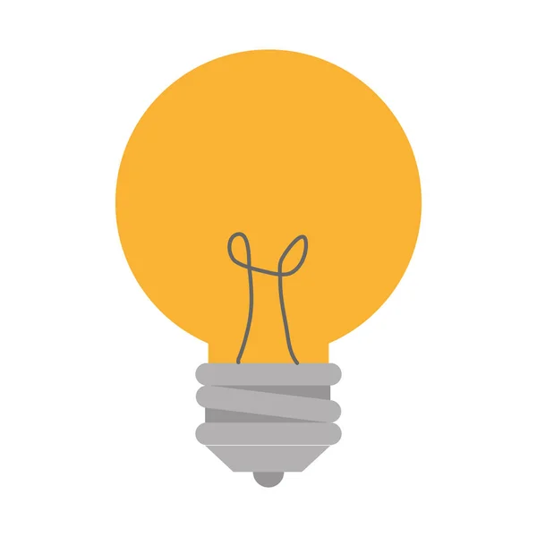 Žárovka světla izolované ikona — Stockový vektor