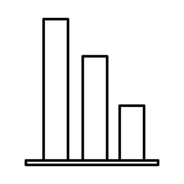 istatistik barlar izole simgesi