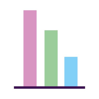 istatistik barlar izole simgesi