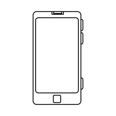 Smartphone aygıtı izole simgesi