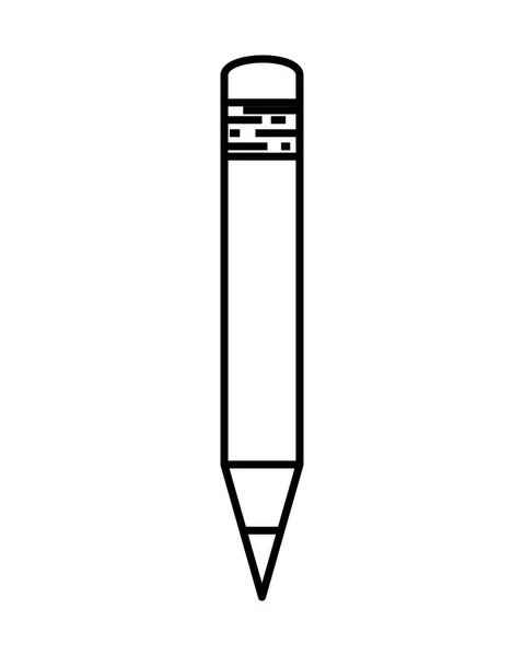 Matita scrivere icona isolata — Vettoriale Stock