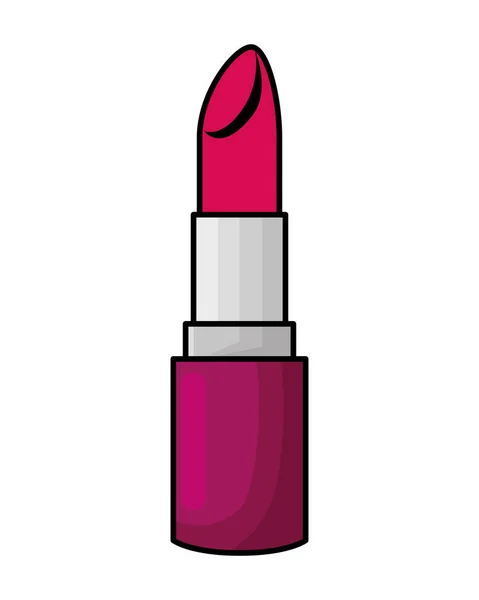 Lipstick makeup isolated icon — Stock Vector