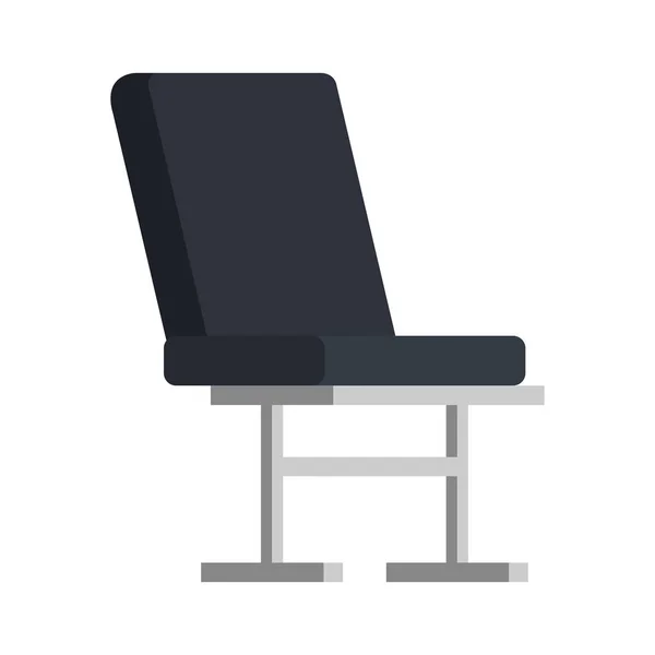 Aeropuerto silla lugar icono — Vector de stock