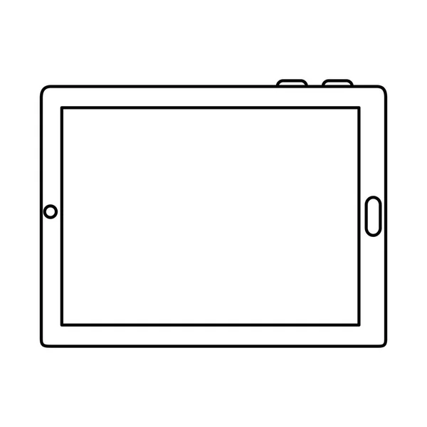 Icono de pantalla de tableta aislado — Vector de stock
