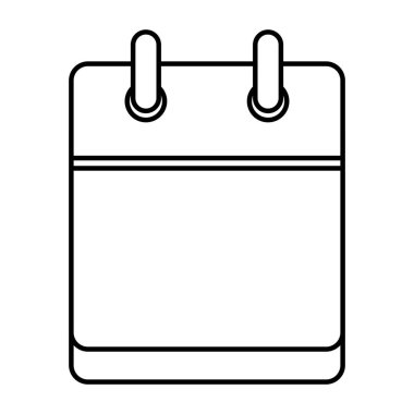 Takvim hatırlatma izole simgesini