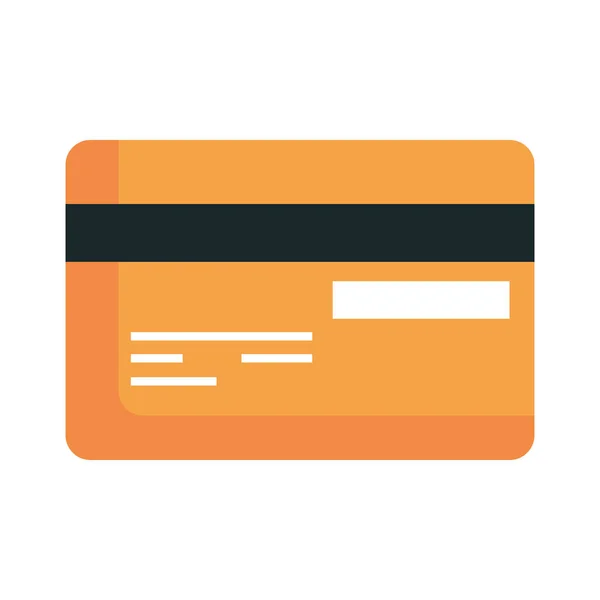 Credit card isolated icon — Stock Vector