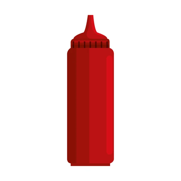 Tomatensauce Flasche isoliert Symbol — Stockvektor