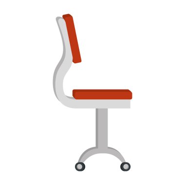 ofis sandalye izole simgesi