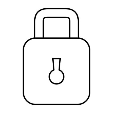 güvenli güvenli asma kilit simgesi